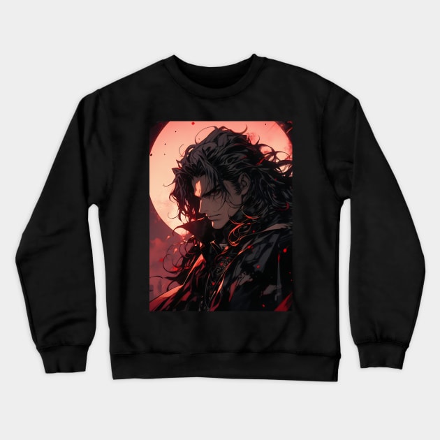 Hunters of the Dark: Explore the Supernatural World with Vampire Hunter D. Illustrations: Bloodlust Crewneck Sweatshirt by insaneLEDP